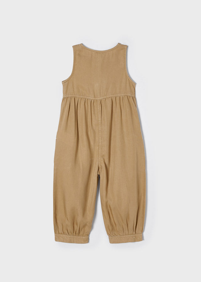 Mayoral Jumpsuit Tasche Fiocco Camel