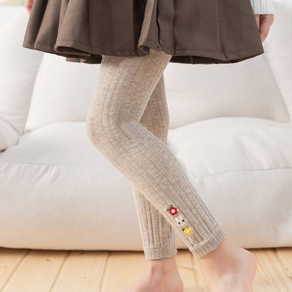 Leggings gialli Kanz Daisy per bambine Leggings gialli Kanz Daisy per bambine