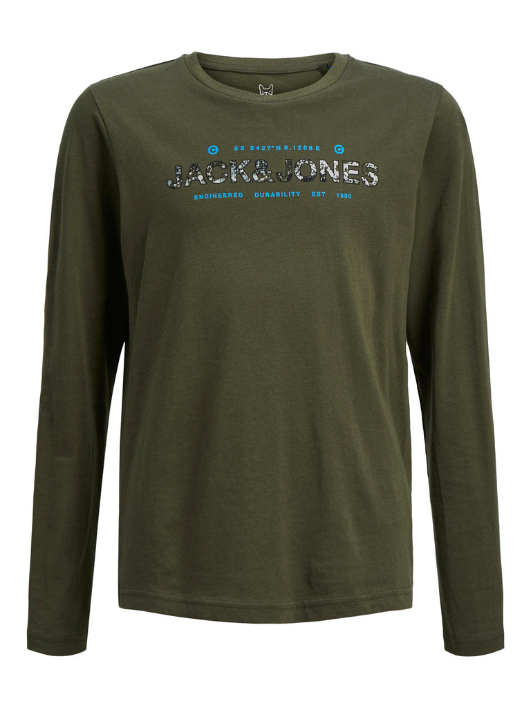 Jack & Jones T-Shirt Male Knit Co100 Forest Night