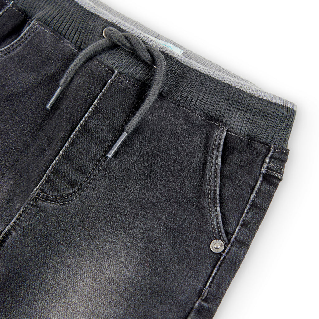 Boboli Pantaloni Jeans Elasticizzati Per Neonati Grigio