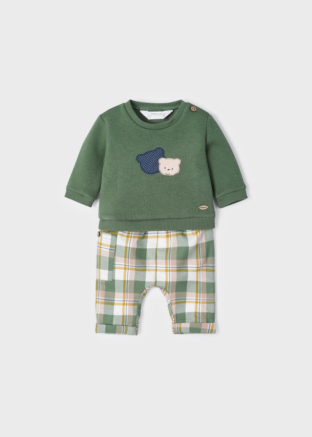 Mayoral New Born Comp. Pant. Lungo E Pullover Forest