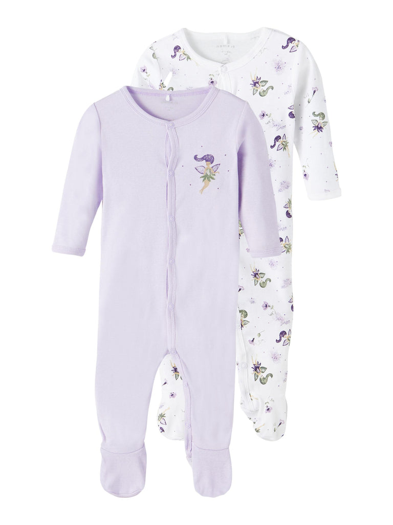 Name it Nbfnightsuit 2p W/f Orchid Fairy Noos Orchid Petal
