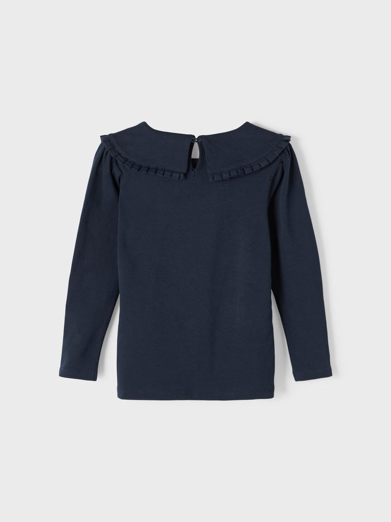 Name it Blouse - Open Neckline Fem Knit Oco95/ea Dark Sapphire