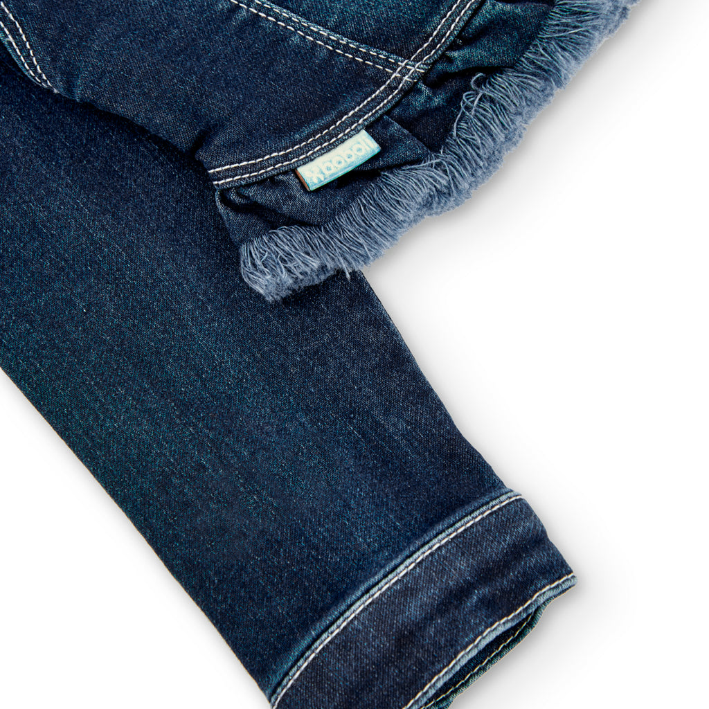 Boboli Giubbotto Jeans Per Bimba Blue