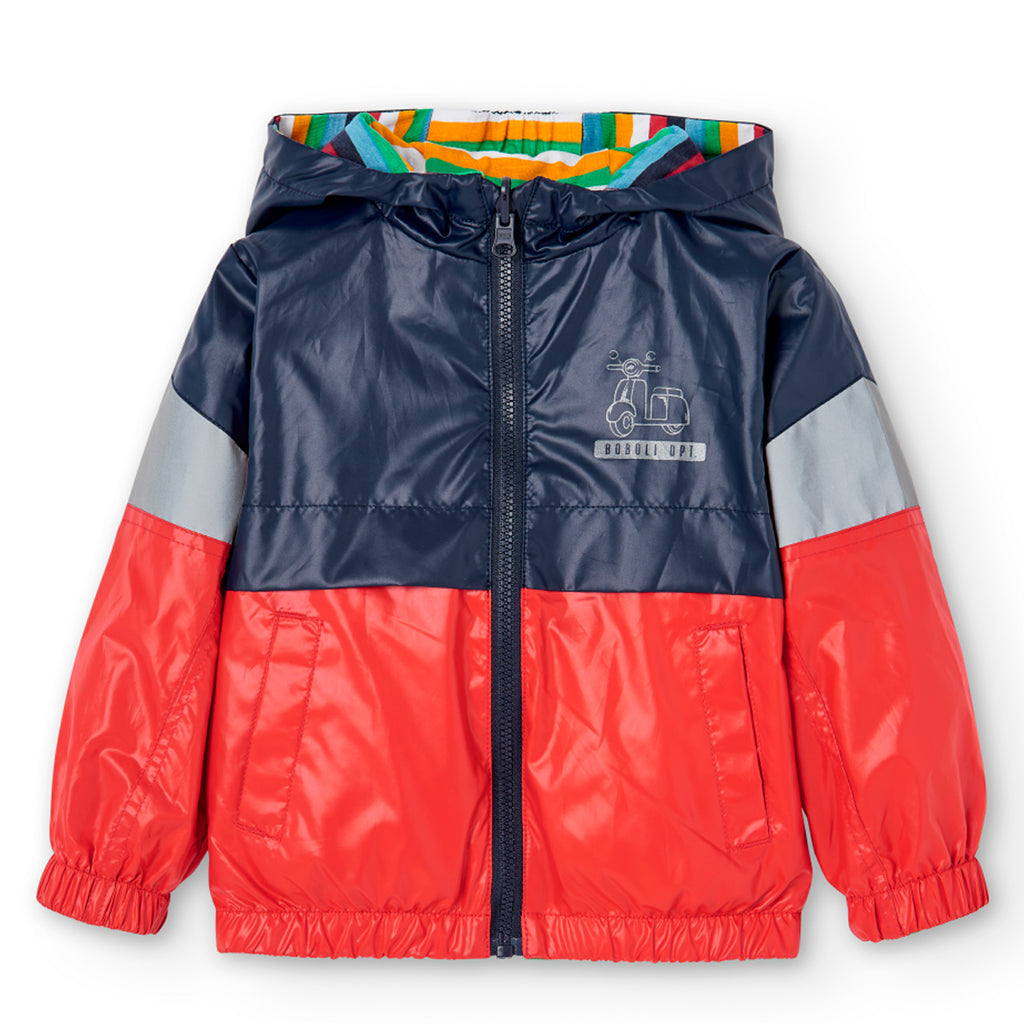 Boboli Parka Reversibile Tessuto Tecnico Per Neonati Rosso