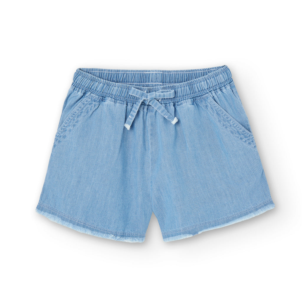 Boboli Short Denim Per Ragazza Bleach