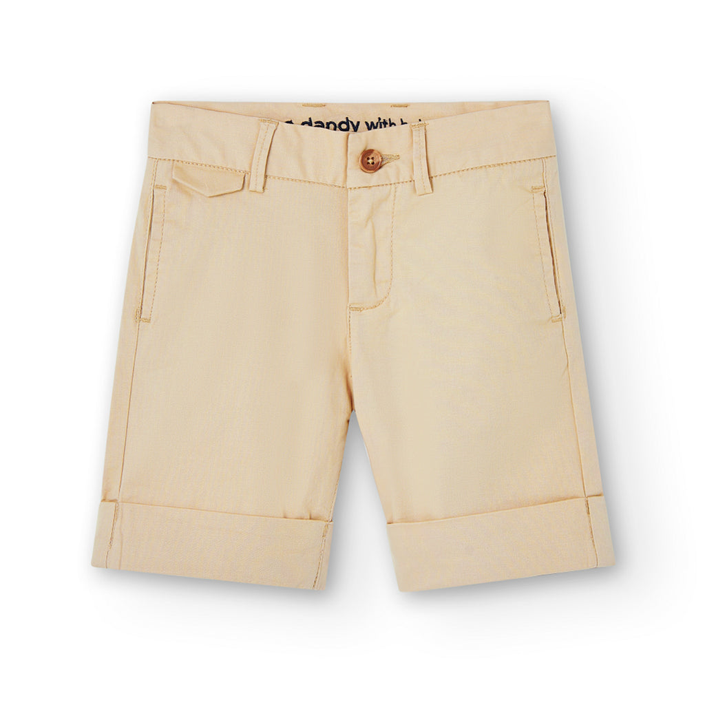 Boboli Short Satin Elasticizzato Per Ragazzo Camello